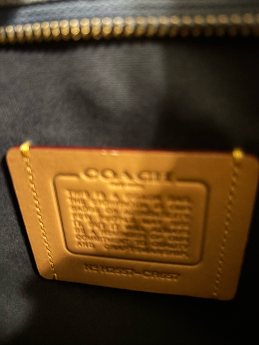 Coach Blue Denim Tote Bag - Picture 9 of 9